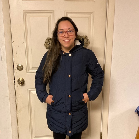 Abercrombie navy coat. - Picture 2 of 7